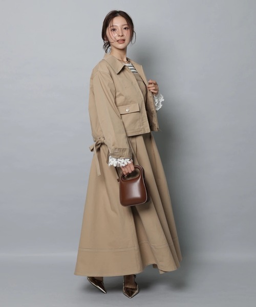 Apuweiser-riche(アプワイザーリッシェ)の「ステンカラーデニムブルゾン(その他アウター・レディース・ネイビー/キャメル・2/1)」の14枚目の写真