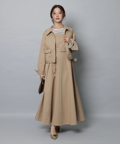 Apuweiser-riche(アプワイザーリッシェ)の「ステンカラーデニムブルゾン(その他アウター・レディース・ネイビー/キャメル・2/1)」の16枚目の写真