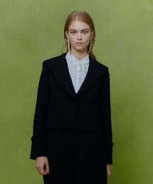 【LOULOU WILLOUGHBY】ファンシーツイードセーラージャケット