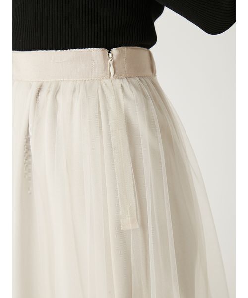 FRAY I.D（フレイアイディー）の「ボリュームギャザーチュールスカート（スカート・レディース・ブラック/ホワイト/ベージュ・0/1）」の9枚目の写真