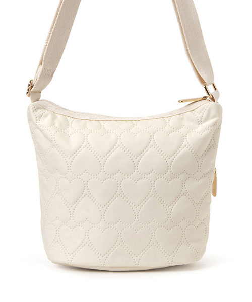 LeSportsac(レスポートサック)の「MINI BUCKET SHOULDER BAG エクリュハートデボス(ショルダーバッグ・レディース・ホワイト・FREE)」の3枚目の写真