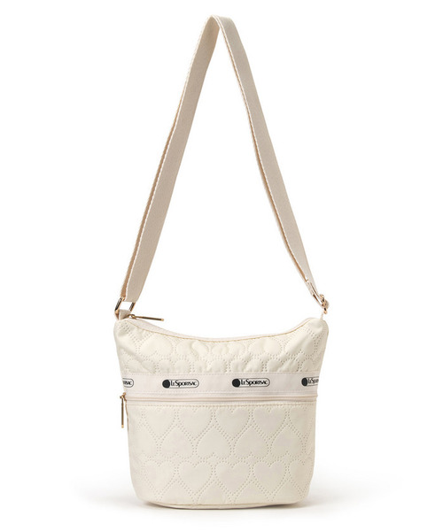 LeSportsac(レスポートサック)の「MINI BUCKET SHOULDER BAG エクリュハートデボス(ショルダーバッグ・レディース・ホワイト・FREE)」の4枚目の写真