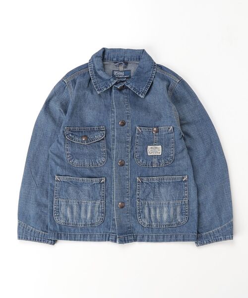 POLO RALPH LAUREN CHILDRENSWEAR（ポロ ラルフ ローレン チルドレンズウェア）の「デニム ユーティリティ ジャケット（デニムジャケット・キッズ・ブルー・S/M/L/XL）」の4枚目の写真