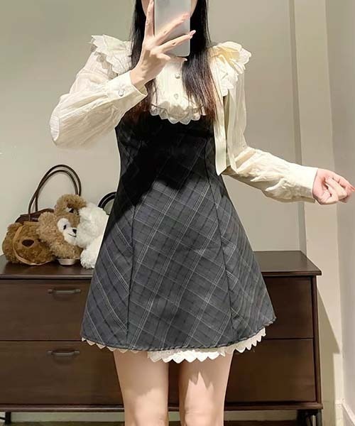 gossip!ロサンゼルス(ゴシップロサンゼルス)の「ワンピース(ワンピース・レディース・グレー・S/M)」の4枚目の写真