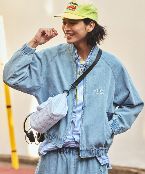 UMBRO(アンブロ)の「UMBRO/アンブロ SP Denim Stand Collar Blouson/別注 デニム スタンドカラー ブルゾン(ブルゾン・メンズ・ブルー/ネイビー/ブラック・X-LARGE/LARGE/MEDIUM)」の16枚目の写真