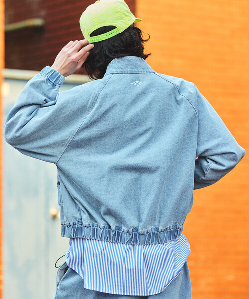 UMBRO(アンブロ)の「UMBRO/アンブロ SP Denim Stand Collar Blouson/別注 デニム スタンドカラー ブルゾン(ブルゾン・メンズ・ブルー/ネイビー/ブラック・X-LARGE/LARGE/MEDIUM)」の19枚目の写真