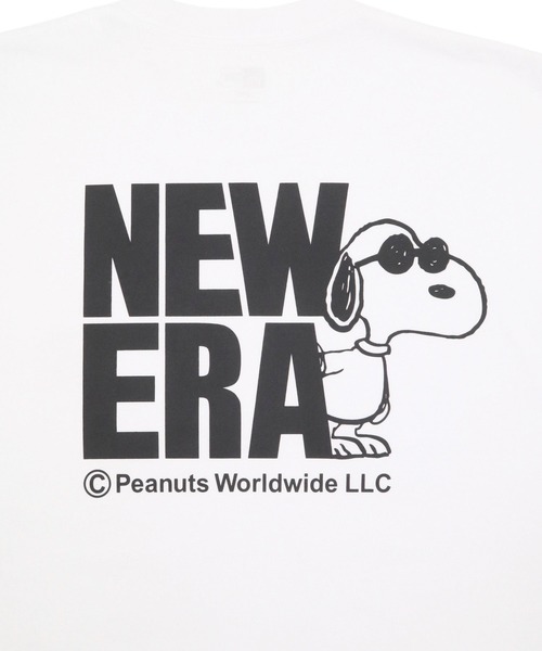 NEW ERA（ニューエラ）の「ニューエラ 半袖Tシャツ スヌーピーコラボ（Tシャツ/カットソー・メンズ・ブラック/ホワイト・XL/L/M/S/XXL）」の9枚目の写真