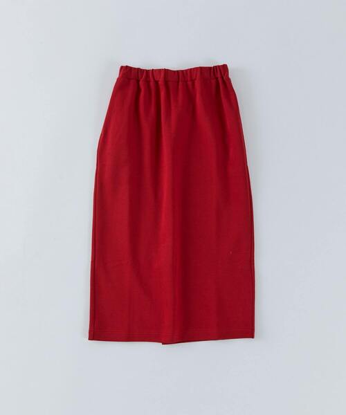 conges payes ADIEU TRISTESSE（コンジェ ペイエ アデュートリステス）の「ポンチストレートスカート（スカート・レディース・アイボリー/チャコールグレー/レッド・M/L）」の3枚目の写真