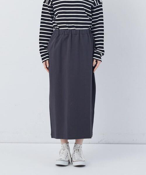 conges payes ADIEU TRISTESSE（コンジェ ペイエ アデュートリステス）の「ポンチストレートスカート（スカート・レディース・アイボリー/チャコールグレー/レッド・M/L）」の19枚目の写真