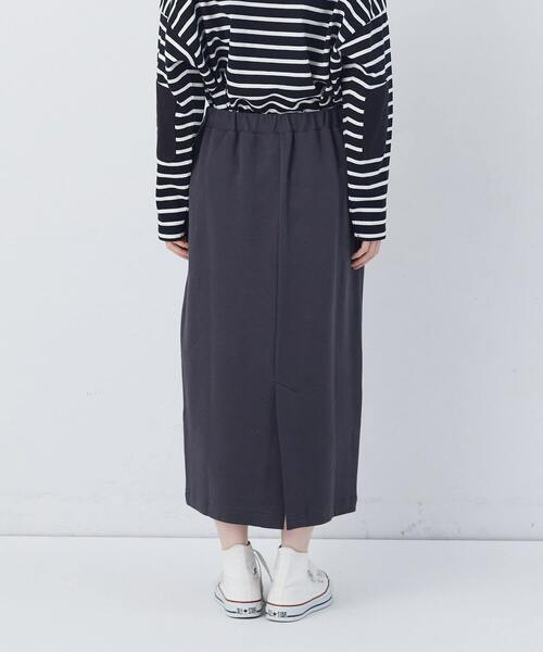 conges payes ADIEU TRISTESSE（コンジェ ペイエ アデュートリステス）の「ポンチストレートスカート（スカート・レディース・アイボリー/チャコールグレー/レッド・M/L）」の21枚目の写真