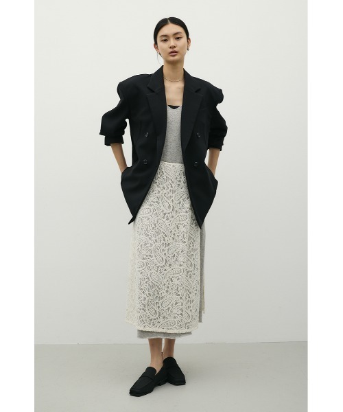 STYLEMIXER（スタイルミキサー）の「シームデザインテーラードジャケット（テーラードジャケット・レディース・ベージュ系その他/ブラック/サックスブルー・SMALL/MEDIUM）」の19枚目の写真