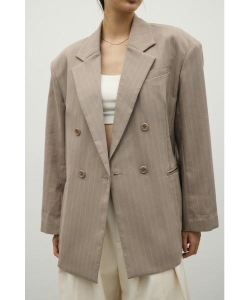 STYLEMIXER（スタイルミキサー）の「シームデザインテーラードジャケット（テーラードジャケット・レディース・ベージュ系その他/ブラック/サックスブルー・SMALL/MEDIUM）」の6枚目の写真