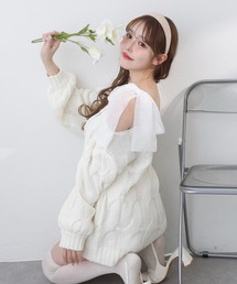 one after another NICE CLAUP | ミルキーパレットニットワンピース(ワンピース)