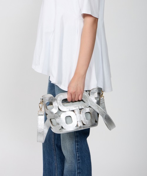 PELLICO（ペリーコ）の「ANELLI HANDLES MINI バッグ SILVER（ショルダーバッグ・レディース・シルバー・FREE）」の9枚目の写真