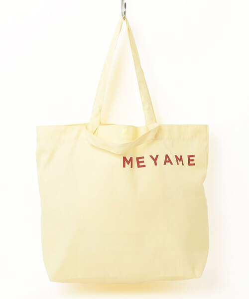 MEYAME(メヤメ)の「MEYAME/メヤメ ストライプロゴトートバッグ STRIPED LOGO TOTE BAG(トートバッグ・レディース・ブルー/レッド/イエロー・FREE)」の3枚目の写真