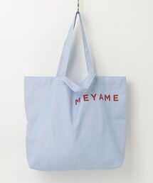MEYAME（メヤメ）の「MEYAME/メヤメ　ストライプロゴトートバッグ　STRIPED LOGO TOTE BAG（トートバッグ）」