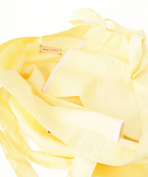 MEYAME(メヤメ)の「MEYAME/メヤメ ストライプロゴトートバッグ STRIPED LOGO TOTE BAG(トートバッグ・レディース・ブルー/レッド/イエロー・FREE)」の6枚目の写真