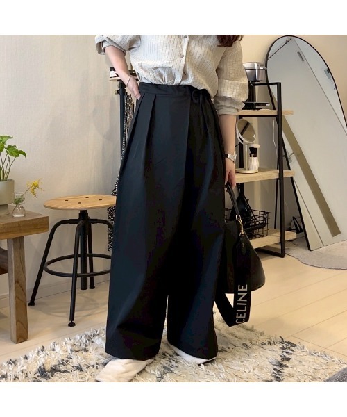 Flugge(フラッジー)の「ワイドリボンパンツ(その他パンツ・レディース・ブラック/ブラウン・FREE)」の3枚目の写真