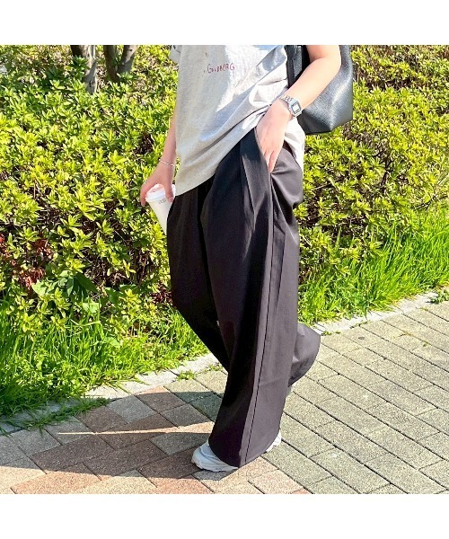 Flugge(フラッジー)の「ワイドリボンパンツ(その他パンツ・レディース・ブラック/ブラウン・FREE)」の4枚目の写真