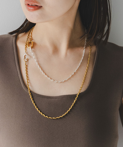 in mood(インムード)の「in mood/インムード ECHOLAYER(2P)necklace(ネックレス・レディース・シルバー・FREE)」の3枚目の写真