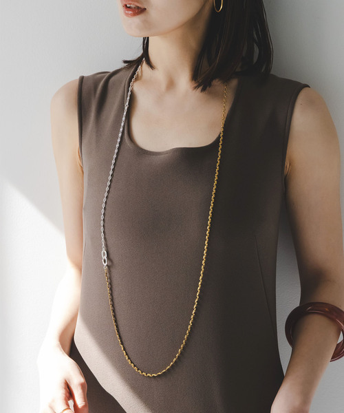 in mood(インムード)の「in mood/インムード ECHOLAYER(2P)necklace(ネックレス・レディース・シルバー・FREE)」の4枚目の写真