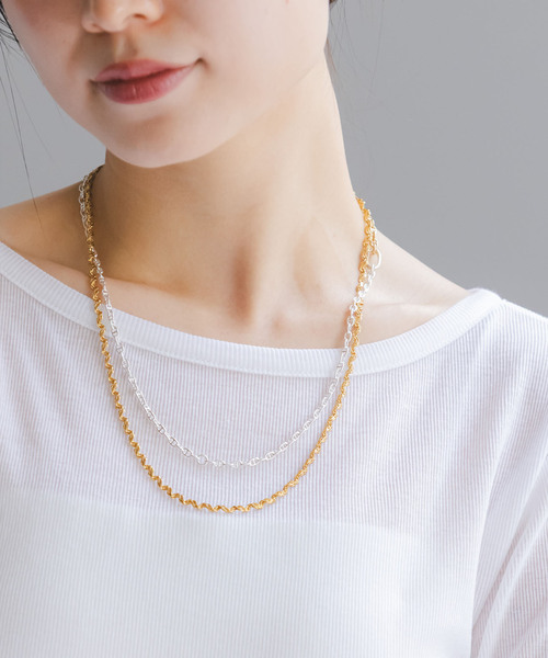 in mood(インムード)の「in mood/インムード ECHOLAYER(2P)necklace(ネックレス・レディース・シルバー・FREE)」の5枚目の写真