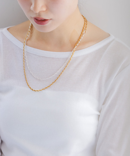 in mood(インムード)の「in mood/インムード ECHOLAYER(2P)necklace(ネックレス・レディース・シルバー・FREE)」の6枚目の写真