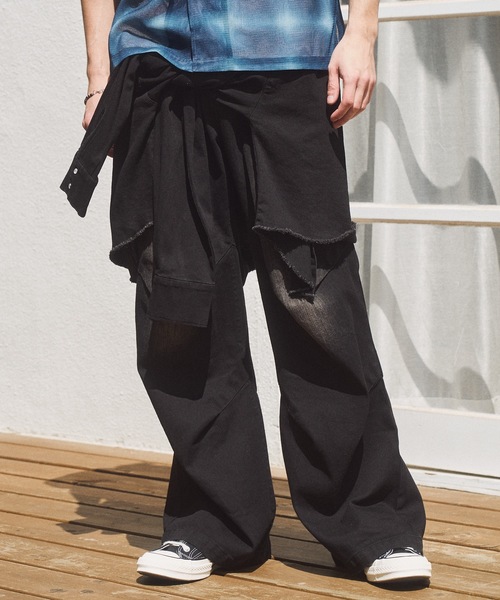 CASPER JOHN(キャスパージョン)の「Denim paleo pants/デニムパレオパンツ(デニムパンツ・メンズ・ブルー/グレー/ブラック・X-SMALL/LARGE/MEDIUM/SMALL)」の1枚目の写真