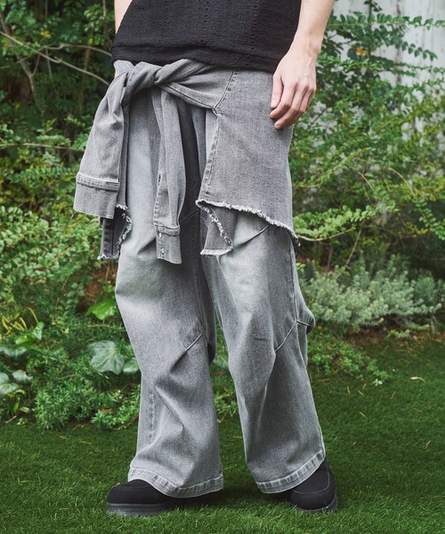 CASPER JOHN(キャスパージョン)の「Denim paleo pants/デニムパレオパンツ(デニムパンツ・メンズ・ブルー/グレー/ブラック・X-SMALL/LARGE/MEDIUM/SMALL)」の8枚目の写真