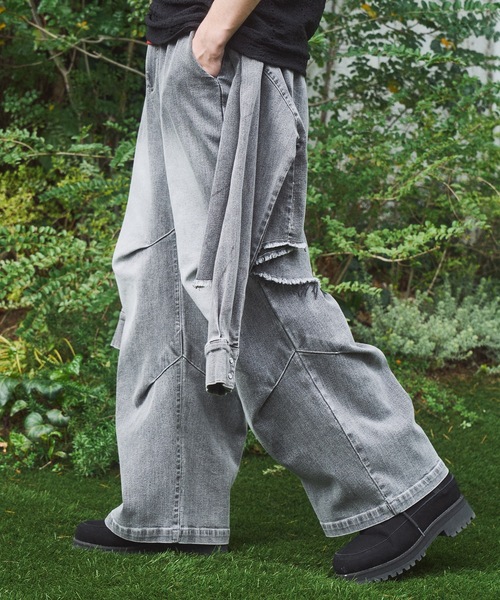 CASPER JOHN(キャスパージョン)の「Denim paleo pants/デニムパレオパンツ(デニムパンツ・メンズ・ブルー/グレー/ブラック・X-SMALL/LARGE/MEDIUM/SMALL)」の10枚目の写真