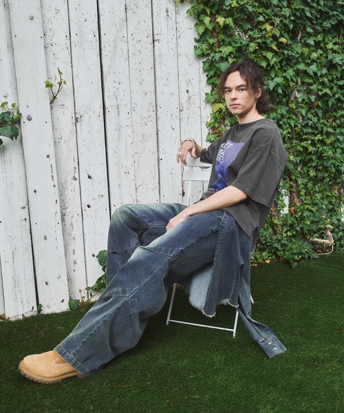CASPER JOHN(キャスパージョン)の「Denim paleo pants/デニムパレオパンツ(デニムパンツ・メンズ・ブルー/グレー/ブラック・X-SMALL/LARGE/MEDIUM/SMALL)」の12枚目の写真
