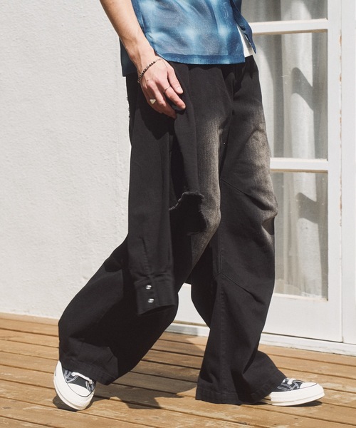 CASPER JOHN(キャスパージョン)の「Denim paleo pants/デニムパレオパンツ(デニムパンツ・メンズ・ブルー/グレー/ブラック・X-SMALL/LARGE/MEDIUM/SMALL)」の5枚目の写真
