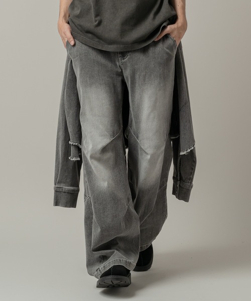 CASPER JOHN(キャスパージョン)の「Denim paleo pants/デニムパレオパンツ(デニムパンツ・メンズ・ブルー/グレー/ブラック・X-SMALL/LARGE/MEDIUM/SMALL)」の13枚目の写真