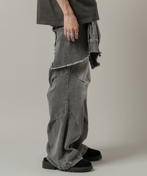 CASPER JOHN(キャスパージョン)の「Denim paleo pants/デニムパレオパンツ(デニムパンツ・メンズ・ブルー/グレー/ブラック・X-SMALL/LARGE/MEDIUM/SMALL)」の15枚目の写真