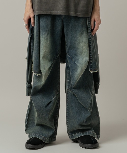CASPER JOHN(キャスパージョン)の「Denim paleo pants/デニムパレオパンツ(デニムパンツ・メンズ・ブルー/グレー/ブラック・X-SMALL/LARGE/MEDIUM/SMALL)」の17枚目の写真