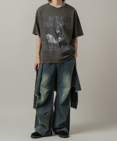 CASPER JOHN(キャスパージョン)の「Denim paleo pants/デニムパレオパンツ(デニムパンツ・メンズ・ブルー/グレー/ブラック・X-SMALL/LARGE/MEDIUM/SMALL)」の19枚目の写真