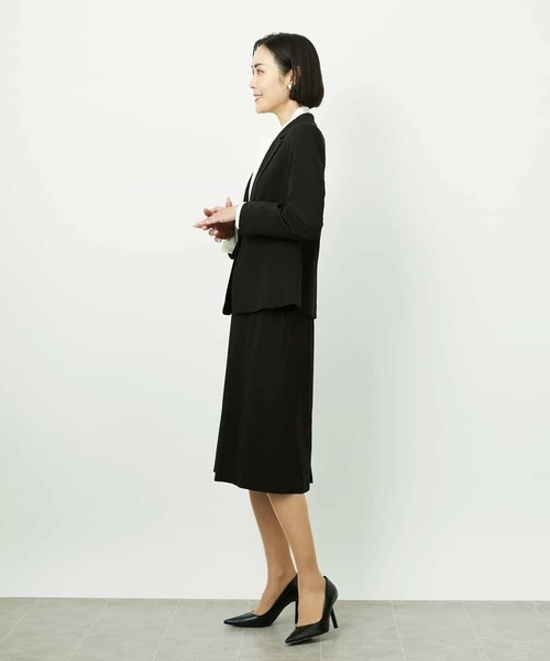 MICHEL KLEIN（ミッシェル・クラン）の「[セットアップ対応]セミフレアSK（スカート・レディース・グレー/ブラック・38）」の12枚目の写真