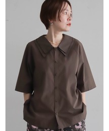FIL DE FER | 【予約】アイスコットンブロード ダブルカラーブラウス(シャツ/ブラウス)