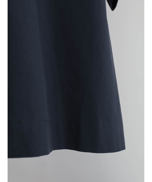 FIL DE FER（フィルデフェール）の「【予約】アイスコットンブロード　ダブルカラーブラウス（シャツ/ブラウス・レディース・ブラウン/ネイビー・FREE）」の3枚目の写真