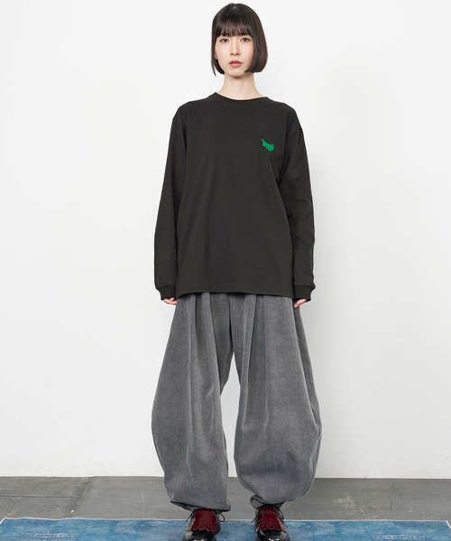 Nora Lily（ノラリリー）の「【Nora Lily】Drawing NEKO Print L/S Tee（Tシャツ/カットソー・メンズ・ネイビー/ブルー/ヘザーグレー/チャコールグレー/バーガンディー・LARGE）」の10枚目の写真