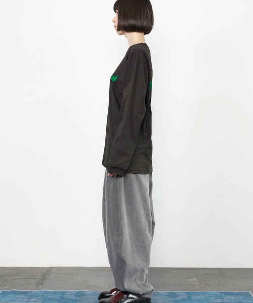 Nora Lily（ノラリリー）の「【Nora Lily】Drawing NEKO Print L/S Tee（Tシャツ/カットソー・メンズ・ネイビー/ブルー/ヘザーグレー/チャコールグレー/バーガンディー・LARGE）」の11枚目の写真