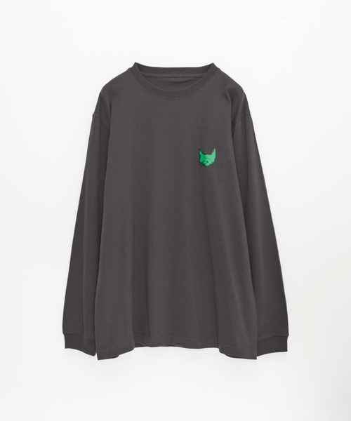 Nora Lily（ノラリリー）の「【Nora Lily】Drawing NEKO Print L/S Tee（Tシャツ/カットソー・メンズ・ネイビー/ブルー/ヘザーグレー/チャコールグレー/バーガンディー・LARGE）」の13枚目の写真