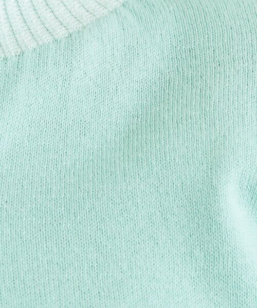 LAURA ASHLEY(ローラアシュレイ)の「【人気デザイン!日本製/ロゴ刺繍入り/ワンマイルウエア】コットン ニットカーディガン(カーディガン/ボレロ・レディース・グリーン系その他4/ブルー系2/アイボリー系2・38)」の11枚目の写真