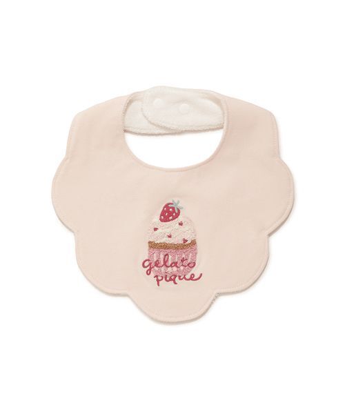 gelato pique（ジェラートピケ）の「【BABY】カップケーキ柄スタイ（スタイ/よだれかけ・キッズ・ピンク・F）」の3枚目の写真