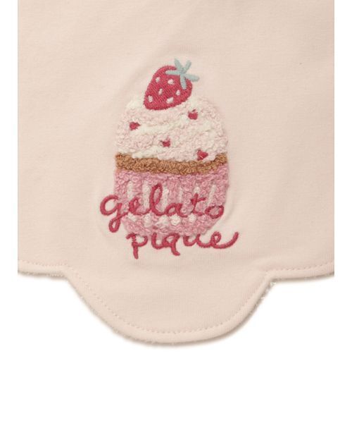 gelato pique（ジェラートピケ）の「【BABY】カップケーキ柄スタイ（スタイ/よだれかけ・キッズ・ピンク・F）」の6枚目の写真