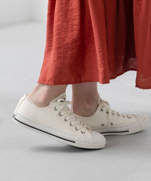 CONVERSE（コンバース）の「CONVERSE ALL STAR WASHEDCANVAS OX コンバース オールスター ウォッシュドキャンバス ローカット スニーカー（スニーカー・レディース・イエロー/グリーン/ホワイト・22.5cm/24.0cm/24.5cm/23.0cm/23.5cm/25.0cm/25.5cm/26.0cm/22.0cm）」の6枚目の写真