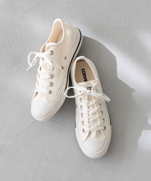 CONVERSE（コンバース）の「CONVERSE ALL STAR WASHEDCANVAS OX コンバース オールスター ウォッシュドキャンバス ローカット スニーカー（スニーカー・レディース・イエロー/グリーン/ホワイト・22.5cm/24.0cm/24.5cm/23.0cm/23.5cm/25.0cm/25.5cm/26.0cm/22.0cm）」の10枚目の写真