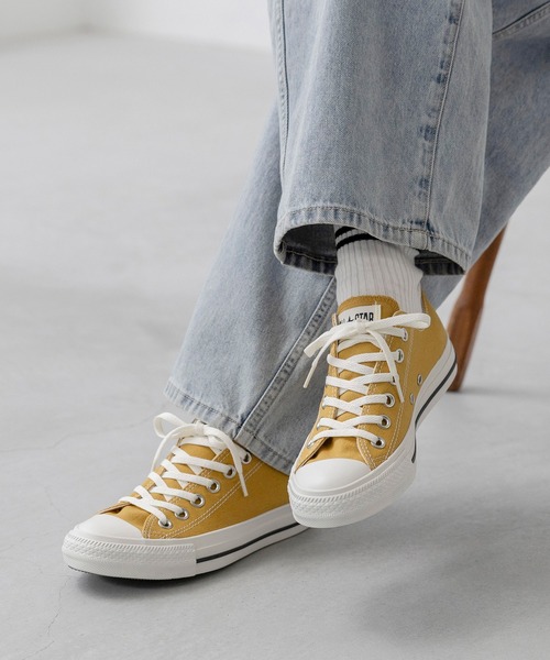 CONVERSE（コンバース）の「CONVERSE ALL STAR WASHEDCANVAS OX コンバース オールスター ウォッシュドキャンバス ローカット スニーカー（スニーカー・レディース・イエロー/グリーン/ホワイト・22.5cm/24.0cm/24.5cm/23.0cm/23.5cm/25.0cm/25.5cm/26.0cm/22.0cm）」の18枚目の写真