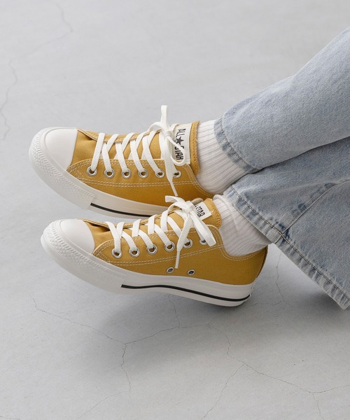 CONVERSE（コンバース）の「CONVERSE ALL STAR WASHEDCANVAS OX コンバース オールスター ウォッシュドキャンバス ローカット スニーカー（スニーカー・レディース・イエロー/グリーン/ホワイト・22.5cm/24.0cm/24.5cm/23.0cm/23.5cm/25.0cm/25.5cm/26.0cm/22.0cm）」の19枚目の写真