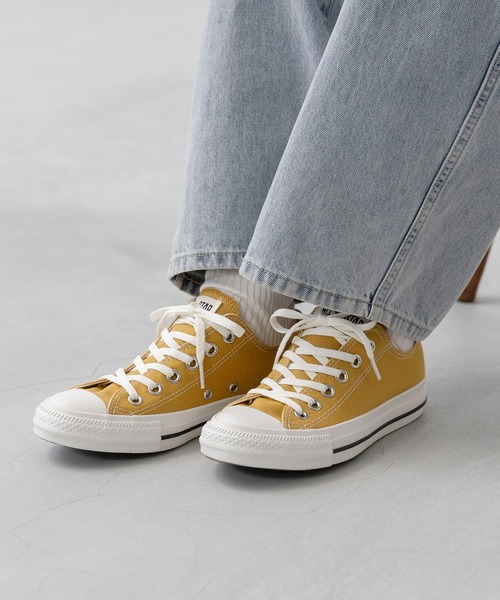 CONVERSE（コンバース）の「CONVERSE ALL STAR WASHEDCANVAS OX コンバース オールスター ウォッシュドキャンバス ローカット スニーカー（スニーカー・レディース・イエロー/グリーン/ホワイト・22.5cm/24.0cm/24.5cm/23.0cm/23.5cm/25.0cm/25.5cm/26.0cm/22.0cm）」の20枚目の写真